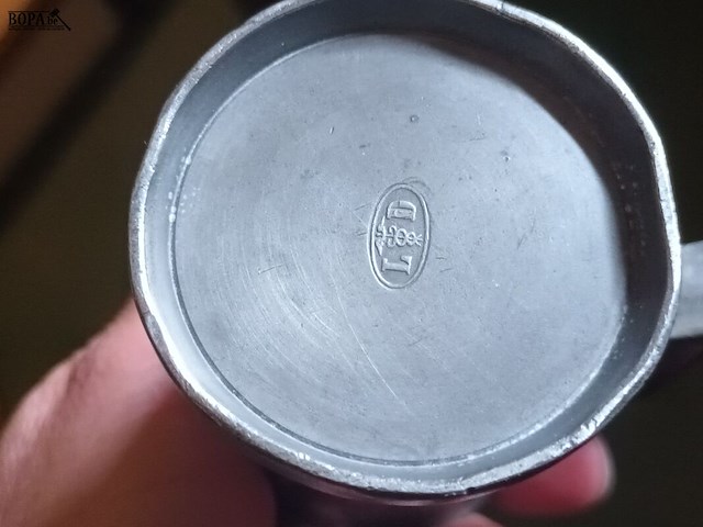 Lot 306 - maatbekers in tin. 7 stuks - afbeelding 4 van  4