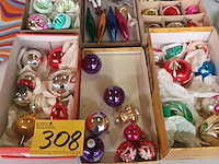 Lot 308 - antieke kerstballen. 48 stuks