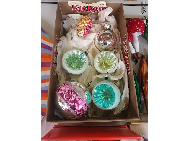 Lot 308 - antieke kerstballen. 48 stuks - afbeelding 2 van  6