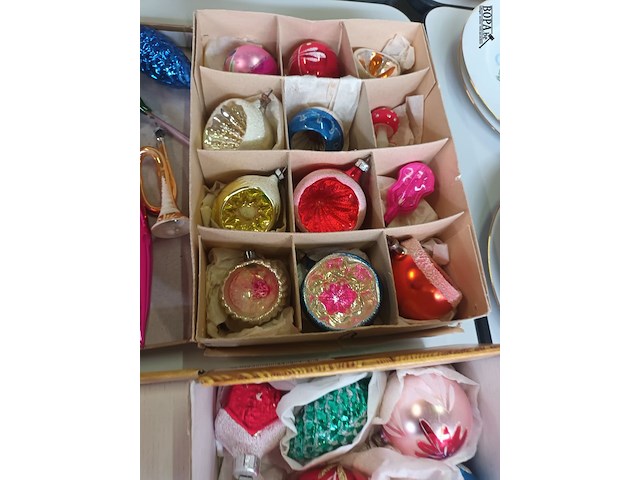Lot 308 - antieke kerstballen. 48 stuks - afbeelding 4 van  6