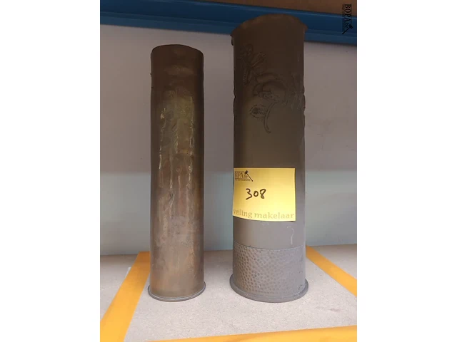 Lot 308 - trench art. 2 stuks - afbeelding 1 van  6