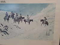 Lot 31 - ingelijste lythografie 'the night mail' - donald teague en p - afbeelding 4 van  6