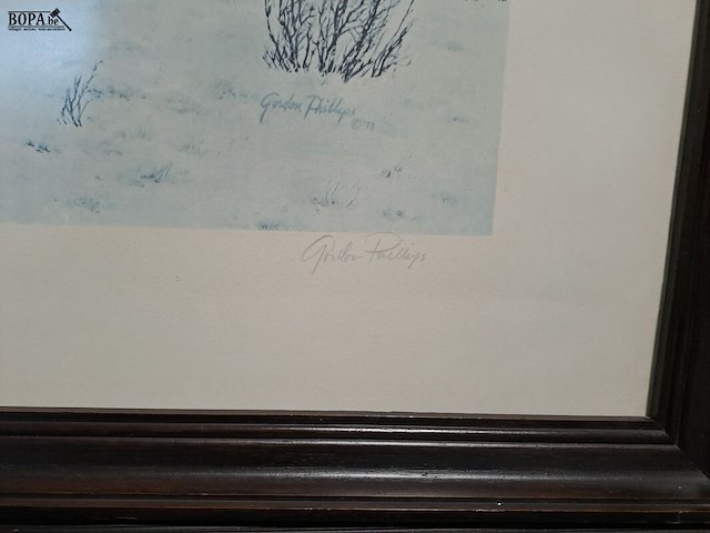 Lot 31 - ingelijste lythografie 'the night mail' - donald teague en p - afbeelding 5 van  6