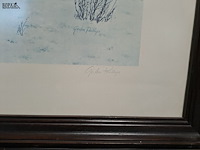 Lot 31 - ingelijste lythografie 'the night mail' - donald teague en p - afbeelding 5 van  6