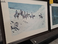 Lot 31 - ingelijste lythografie 'the night mail' - donald teague en p - afbeelding 6 van  6