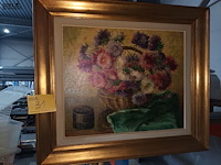 Lot 31 - schilderij bloemen - afbeelding 1 van  4
