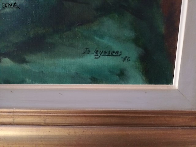 Lot 31 - schilderij bloemen - afbeelding 4 van  4