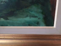 Lot 31 - schilderij bloemen - afbeelding 4 van  4