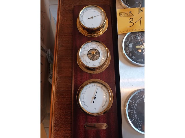 Lot 31 - thermometer en barometers - afbeelding 4 van  4