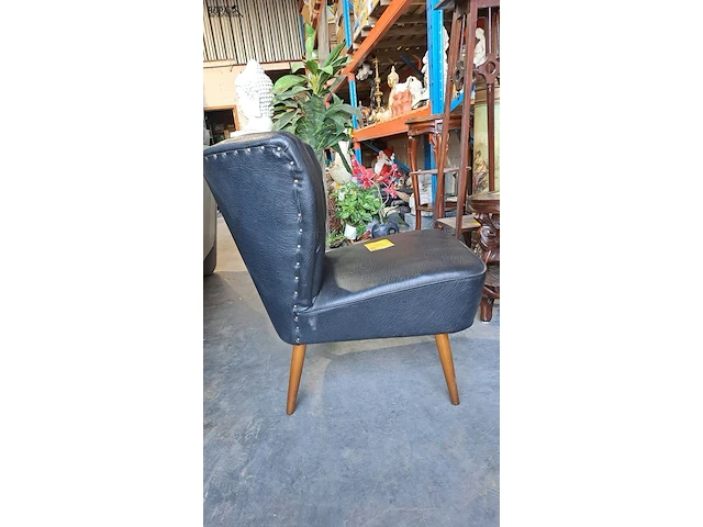 Lot 31 - vintage cocktailzetel expo 58 donkerblauw - afbeelding 3 van  3