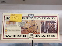 Lot 310 - vintage wijnrek voor 30 flessen, nieuw in doos - afbeelding 1 van  2