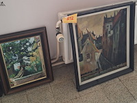 Lot 312 - schilderijen. 3 stuks - afbeelding 1 van  2