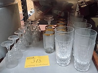 Lot 313 - lot vintage glazen diverse - afbeelding 1 van  2