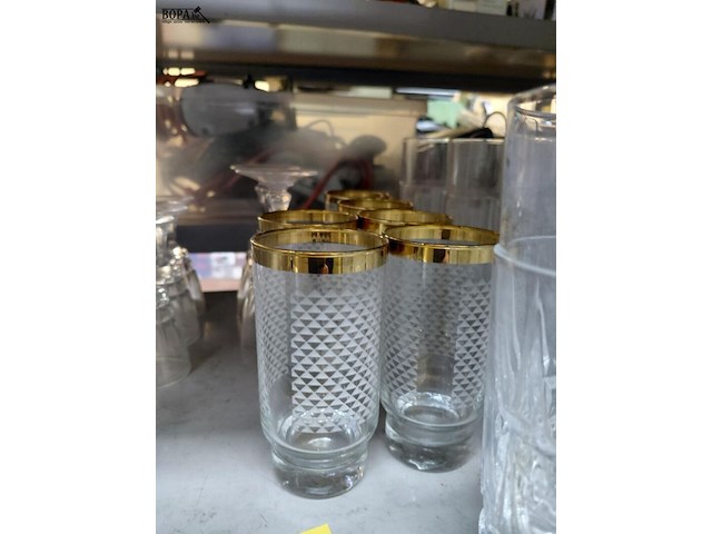 Lot 313 - lot vintage glazen diverse - afbeelding 2 van  2