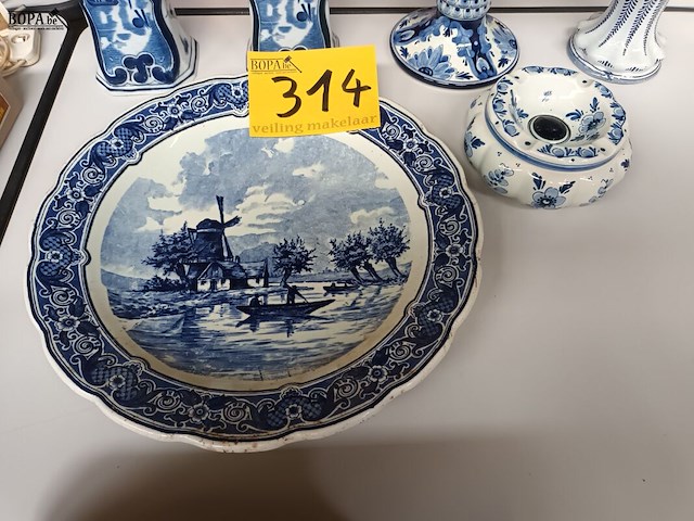 Lot 314 - delft. 6 stuks - afbeelding 2 van  7