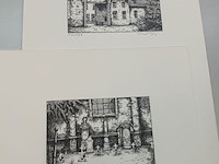 Lot 314 - pentekeningen. 5 stuks - afbeelding 6 van  7