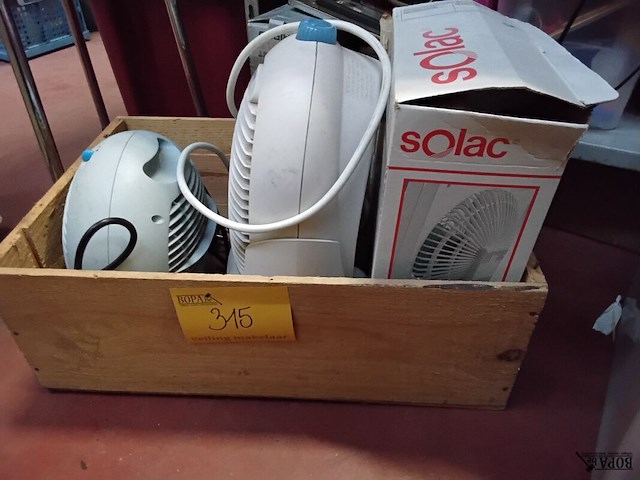 Lot 315 - ventilator 3 stuks: calor, solac en imetec - afbeelding 1 van  1