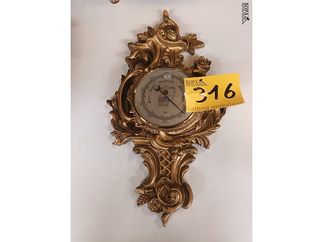 Lot 316 - barometer - afbeelding 1 van  4