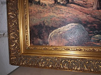 Lot 316 - schilderij bos en rivier - afbeelding 4 van  4