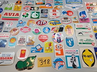 Lot 318 - reclame stickers. 80 stuks - afbeelding 1 van  7