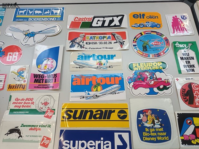 Lot 318 - reclame stickers. 80 stuks - afbeelding 2 van  7