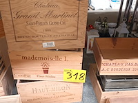 Lot 318 - wijnkistjes en houten bakjes. 14 stuks - afbeelding 3 van  4