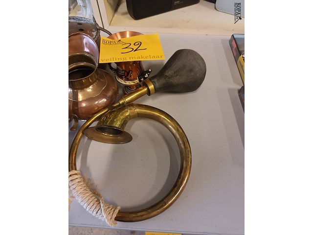 Lot 32 - koperen deco. 5 stuks - afbeelding 3 van  5