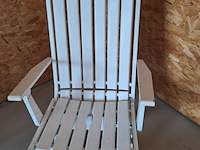 Lot 32 - vintage tuinset wit: plastiek en hout - afbeelding 6 van  6