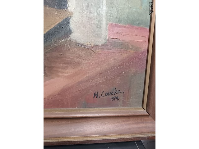 Lot 322 - schilderij stilleven - afbeelding 3 van  3