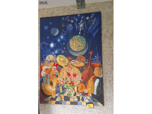 Lot 324 - schilderij op doek - afbeelding 1 van  1
