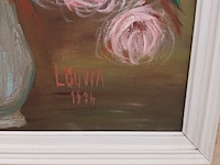 Lot 325 - schilderij bloemen - afbeelding 2 van  3