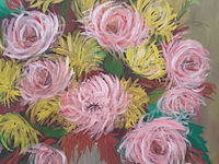 Lot 325 - schilderij bloemen - afbeelding 3 van  3