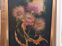 Lot 326 - schilderij bloemen - afbeelding 1 van  3