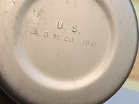 Lot 327 - aluminium melkkan us army - afbeelding 3 van  3