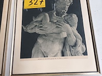 Lot 327 - kaders met romeinse beelden. 2 stuks - afbeelding 3 van  3