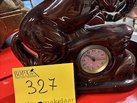 Lot 327 - retro decoratieve klok - paard - afbeelding 2 van  3