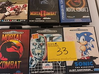 Lot 33 - sega games. 6 stuks - afbeelding 1 van  3