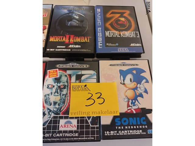 Lot 33 - sega games. 6 stuks - afbeelding 3 van  3
