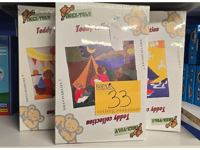 Lot 33 - teddy collection puzzels nieuw 7 dozen - afbeelding 1 van  5