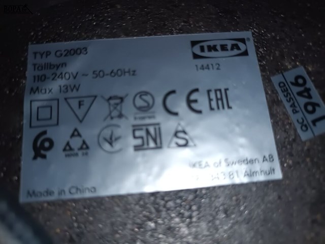 Lot 33 - vloerlamp ikea - afbeelding 4 van  4