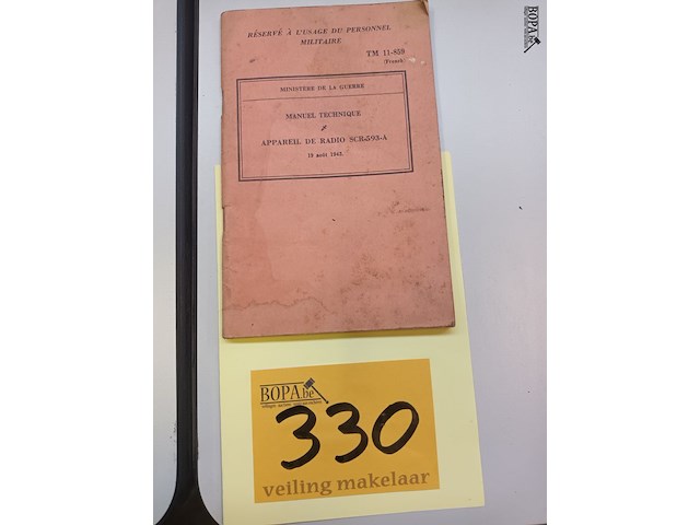 Lot 330 - handleiding radio - afbeelding 1 van  4
