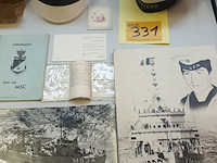 Lot 331 - items belgische marine. 8 stuks - afbeelding 1 van  8