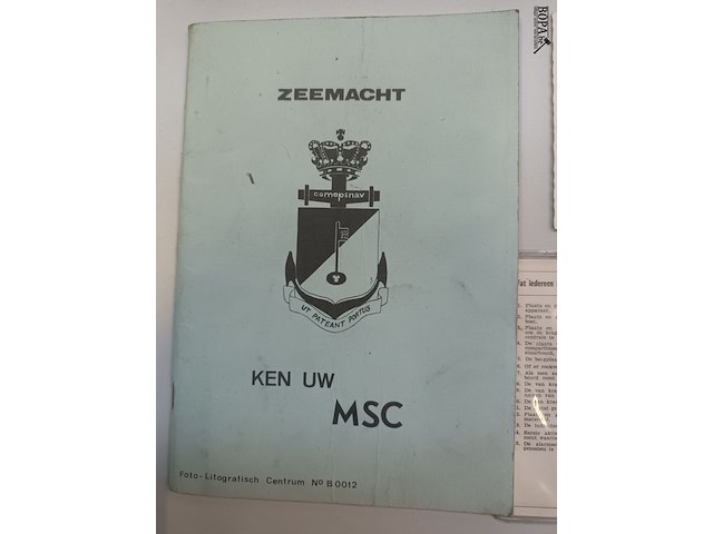 Lot 331 - items belgische marine. 8 stuks - afbeelding 7 van  8