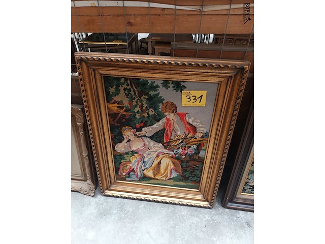 Lot 331 - kader koppeltje - afbeelding 1 van  3
