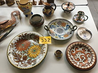 Lot 332 - gauda porselein. 10 stuks - afbeelding 1 van  5