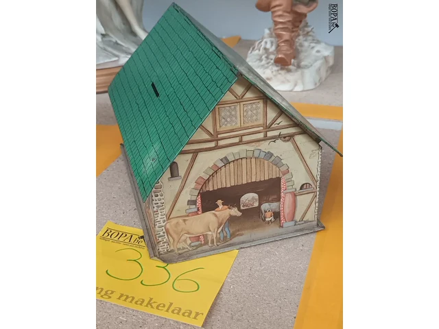 Lot 336 - blikken spaarpot parein - afbeelding 2 van  4