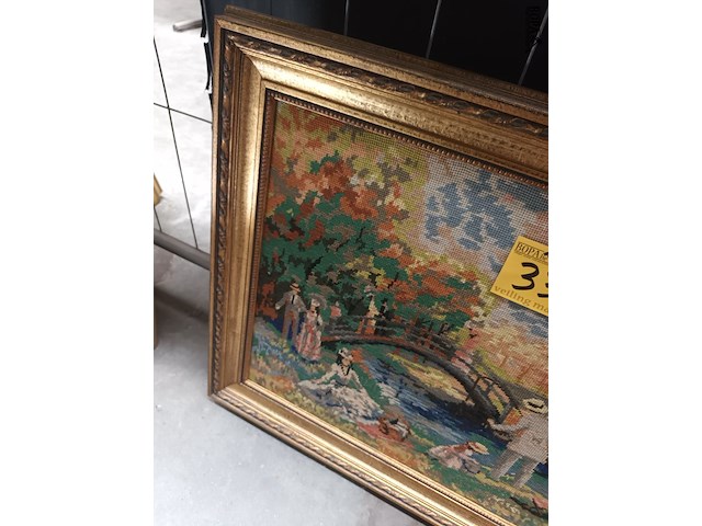 Lot 338 - kader park met brugje - afbeelding 2 van  3
