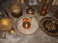 Lot 339 - decoratie in koper. 11 stuks - afbeelding 2 van  4