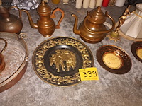 Lot 339 - decoratie in koper. 11 stuks - afbeelding 3 van  4