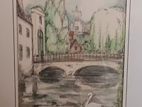 Lot 339 - kader brugs stadszicht - afbeelding 2 van  2